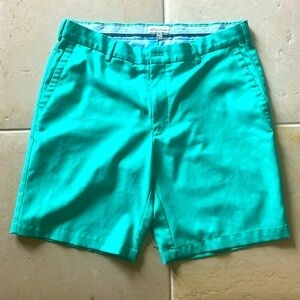 Sea glass green shorts for golf